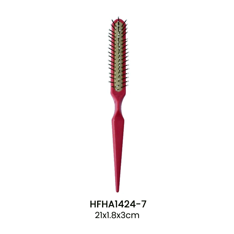 Cepillo para el cabello de colores con alfileres de metal
