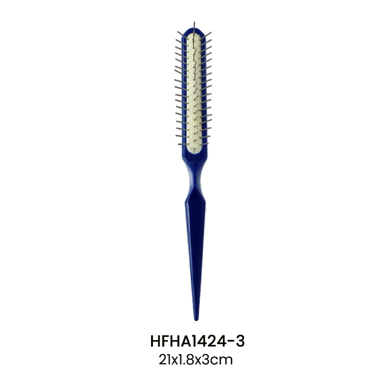 Cepillo para el cabello de colores con alfileres de metal