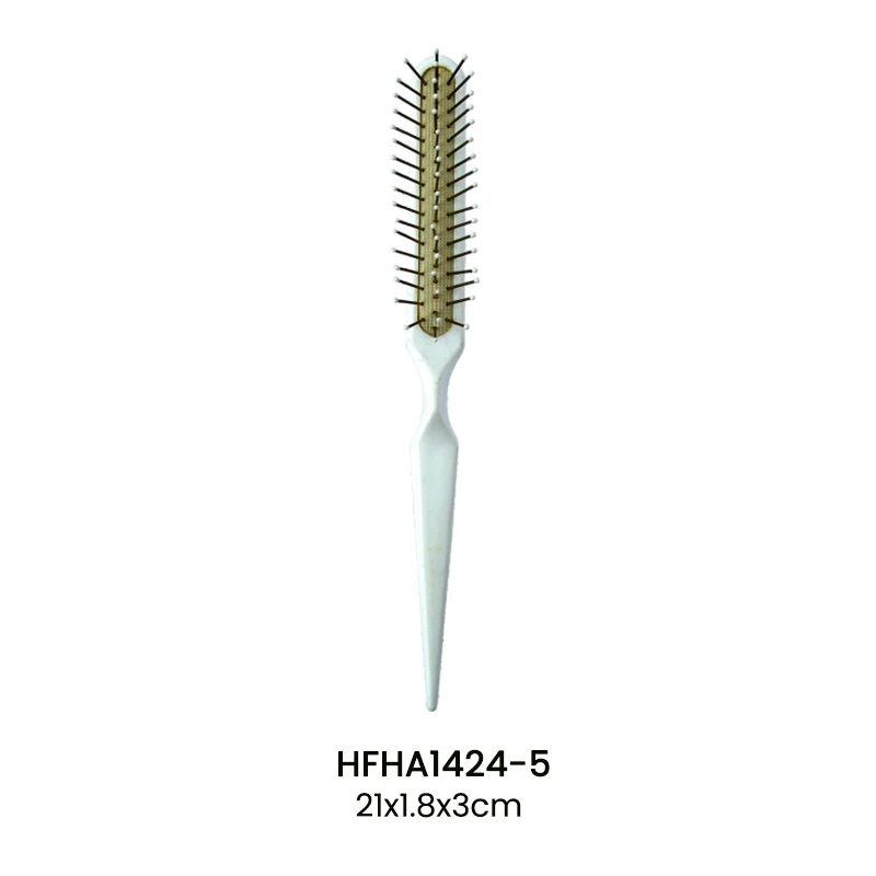 Cepillo para el cabello de colores con alfileres de metal