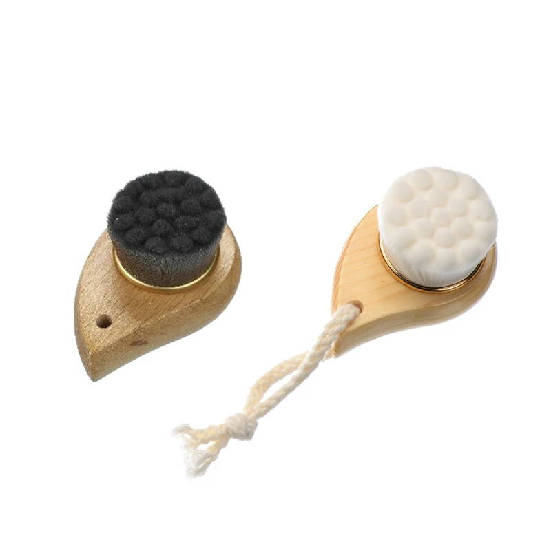 Cepillo facial suave multifunci&oacute;n de madera natural