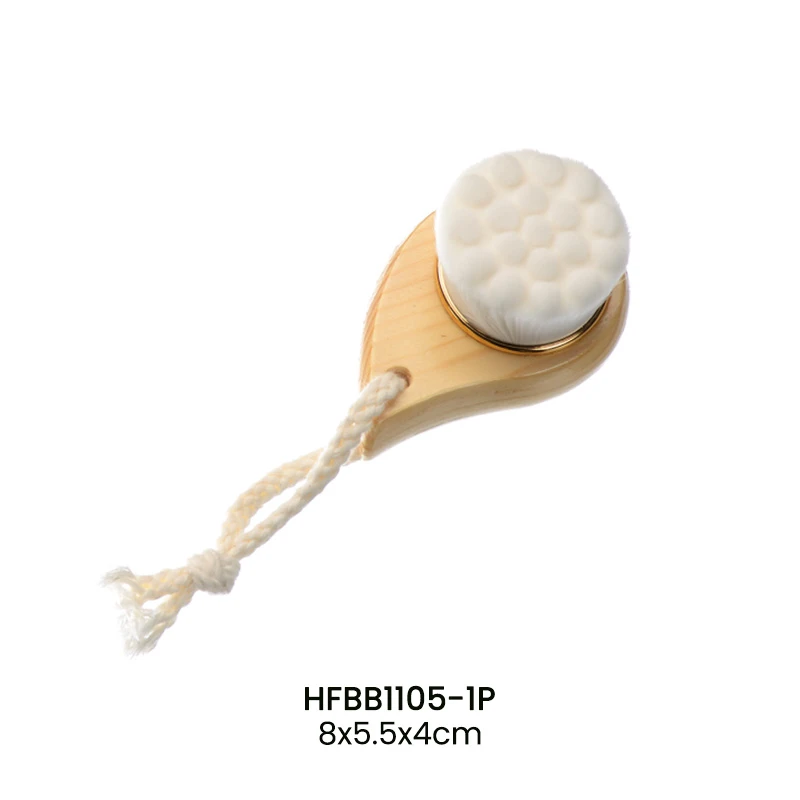 Cepillo facial suave multifunci&oacute;n de madera natural