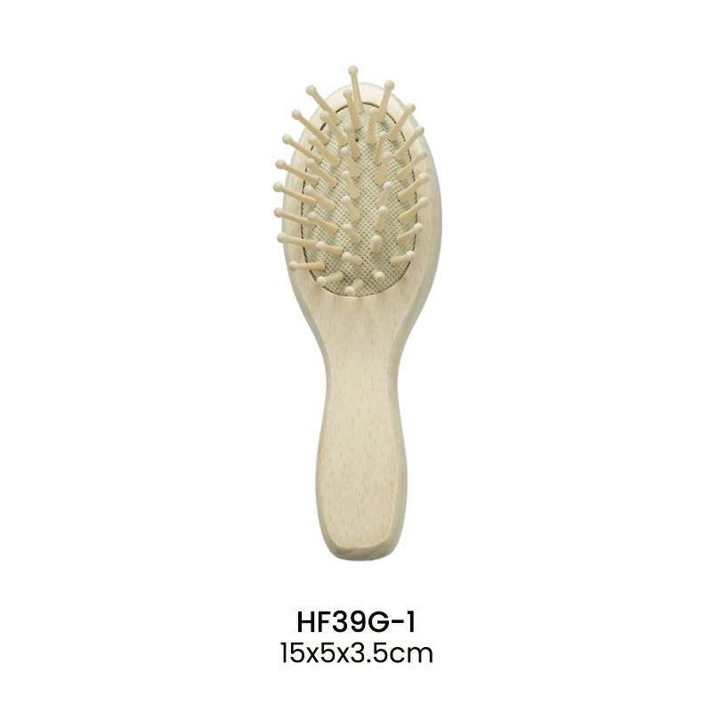 Juego de cepillos para beb&eacute; de madera de haya blanca personalizados (3 piezas)