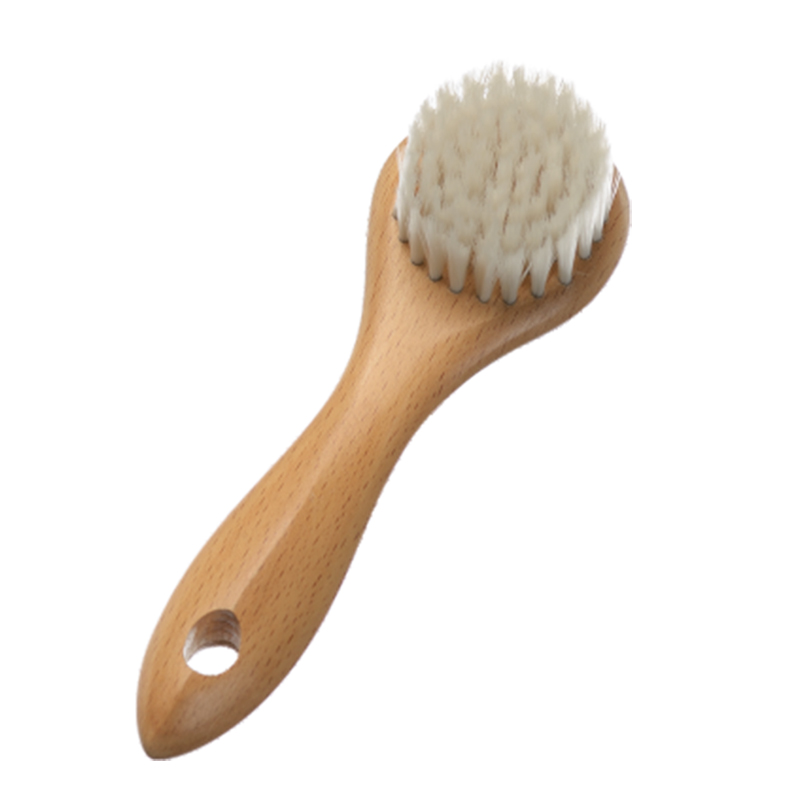 Cepillo de limpieza facial de cerdas suaves de madera de haya OEM