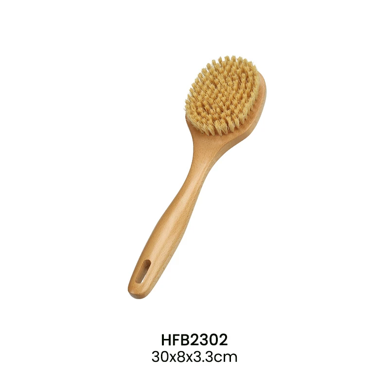 Cepillo largo y corto con mango curvo personalizado para ducha
