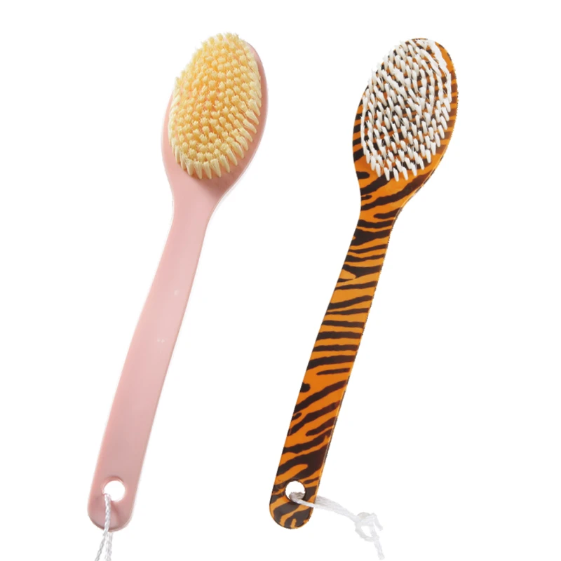 Cepillo de ba&ntilde;o de pl&aacute;stico con rayas de tigre de impresi&oacute;n especial