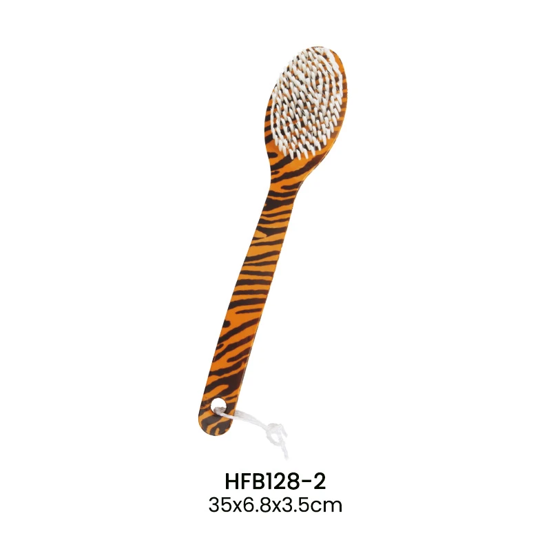 Cepillo de ba&ntilde;o de pl&aacute;stico con rayas de tigre de impresi&oacute;n especial