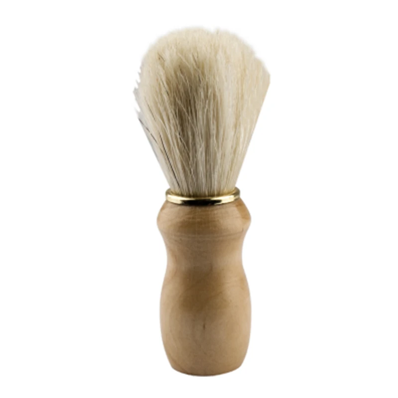Brocha de afeitar con mango de madera FSC para hombre