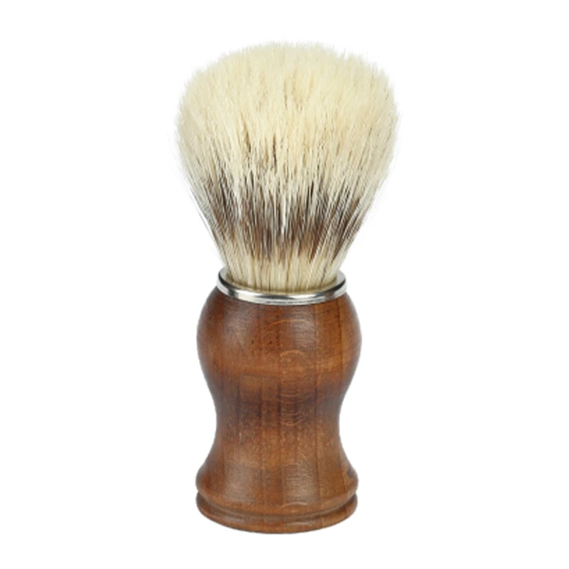 Brocha de Afeitar de Madera Natural con Cerda 1O0% Natural