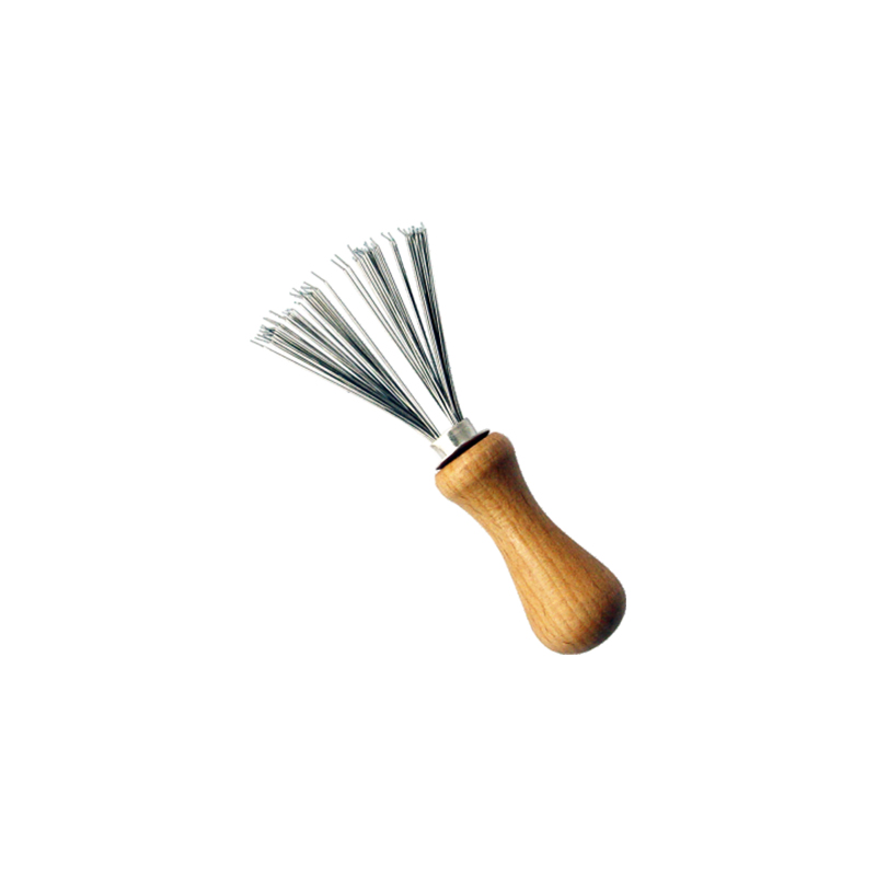 Mini herramienta removedora de pelo y piel con mango de madera para venta al por mayor