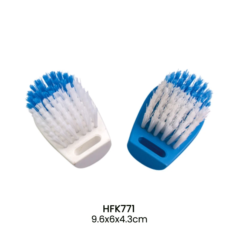 Cepillo de limpieza de cerdas de doble color de pl&aacute;stico coloreado para venta al por mayor