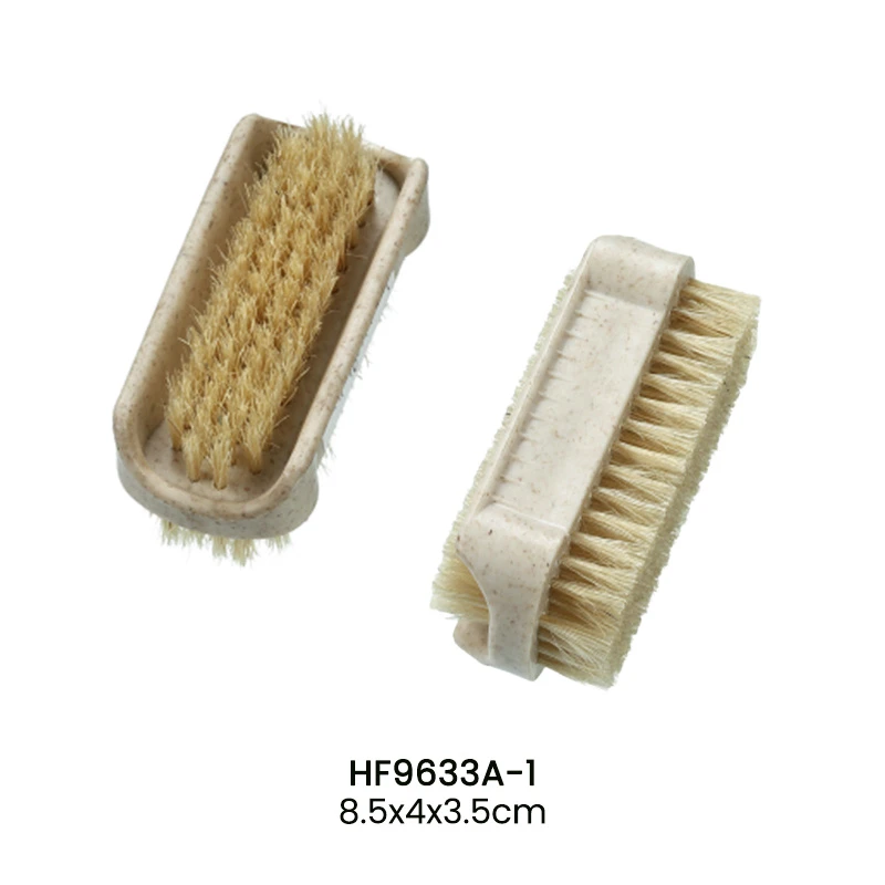 Cepillo de pl&aacute;stico para manos y u&ntilde;as de doble cara, cerdas de 2 colores