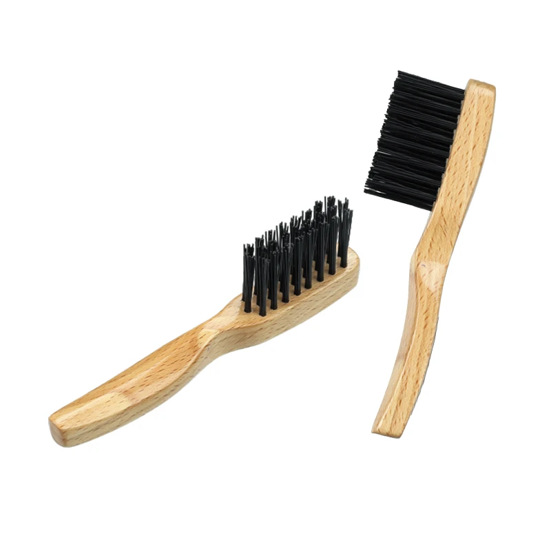 Cepillo de madera para sombreros de cerdas suaves para quitar polvo y pelusas