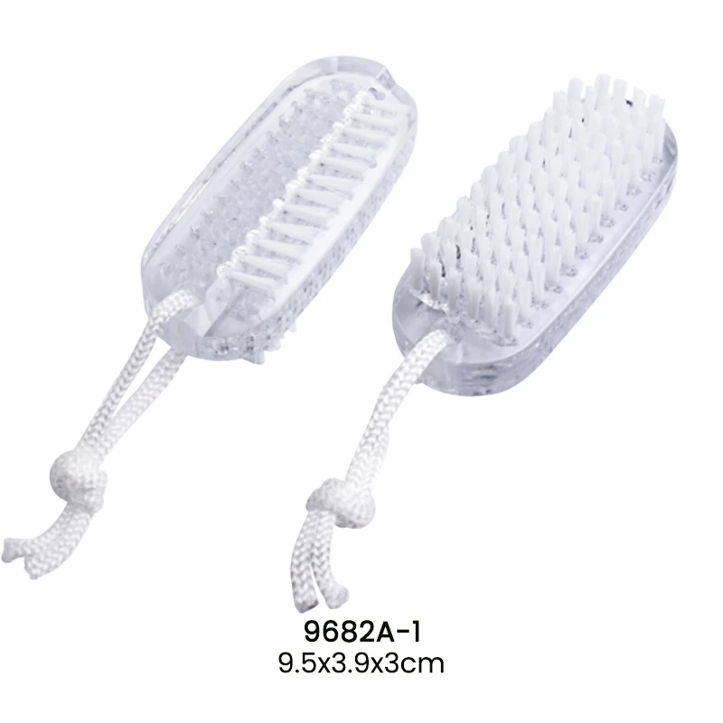 Cepillo de limpieza de u&ntilde;as de pl&aacute;stico con cerdas de 2 caras