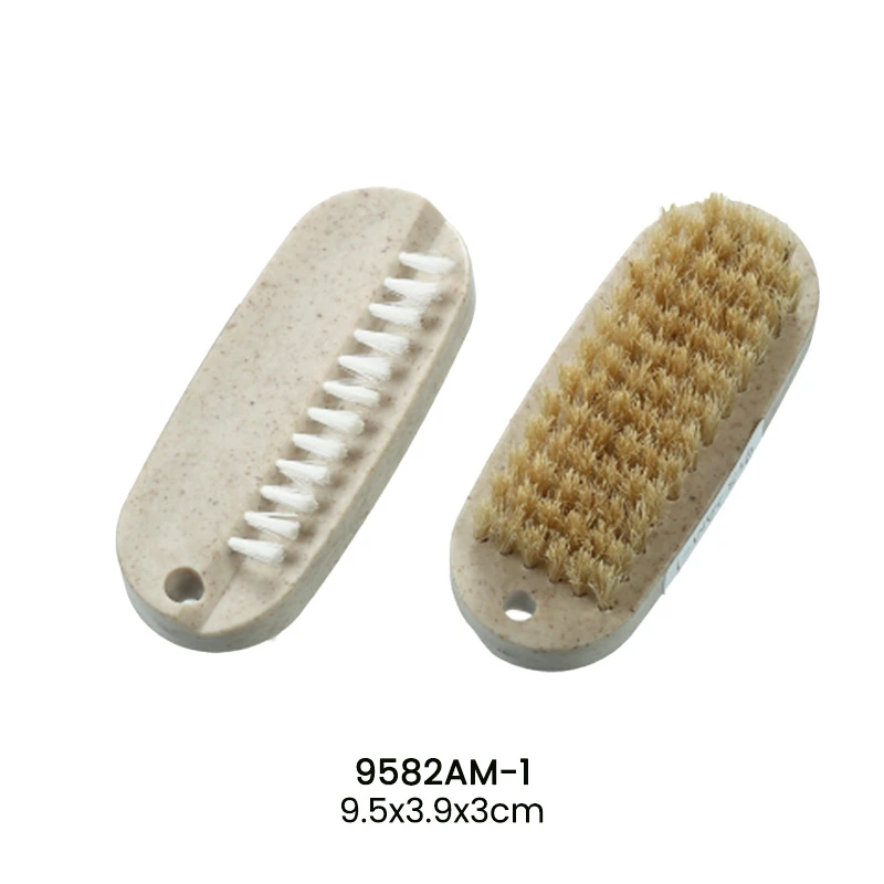 Cepillo de limpieza de u&ntilde;as de pl&aacute;stico con cerdas de 2 caras