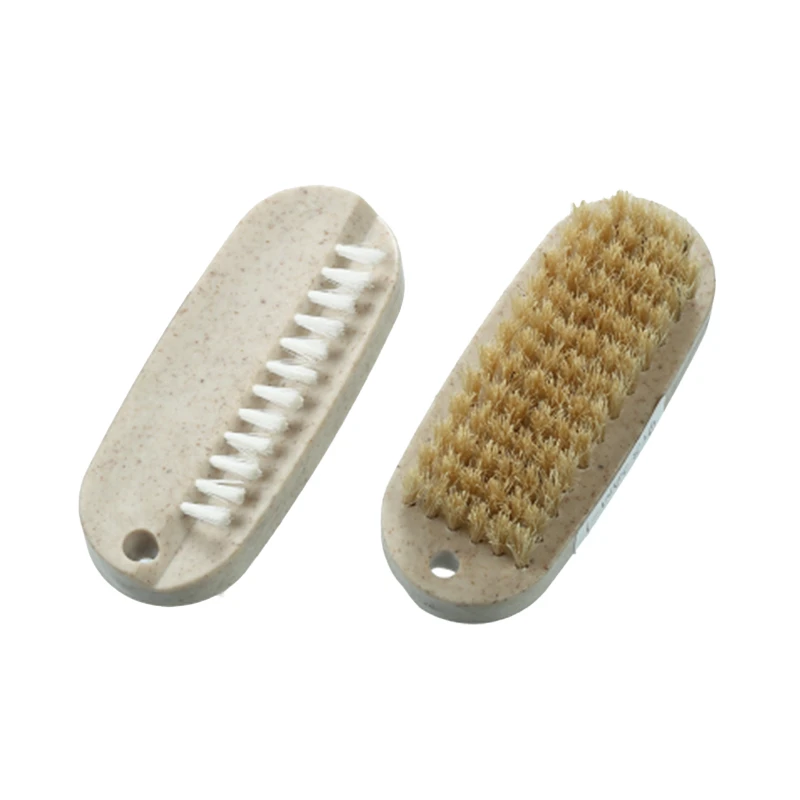 Cepillo de limpieza de u&ntilde;as de pl&aacute;stico con cerdas de 2 caras
