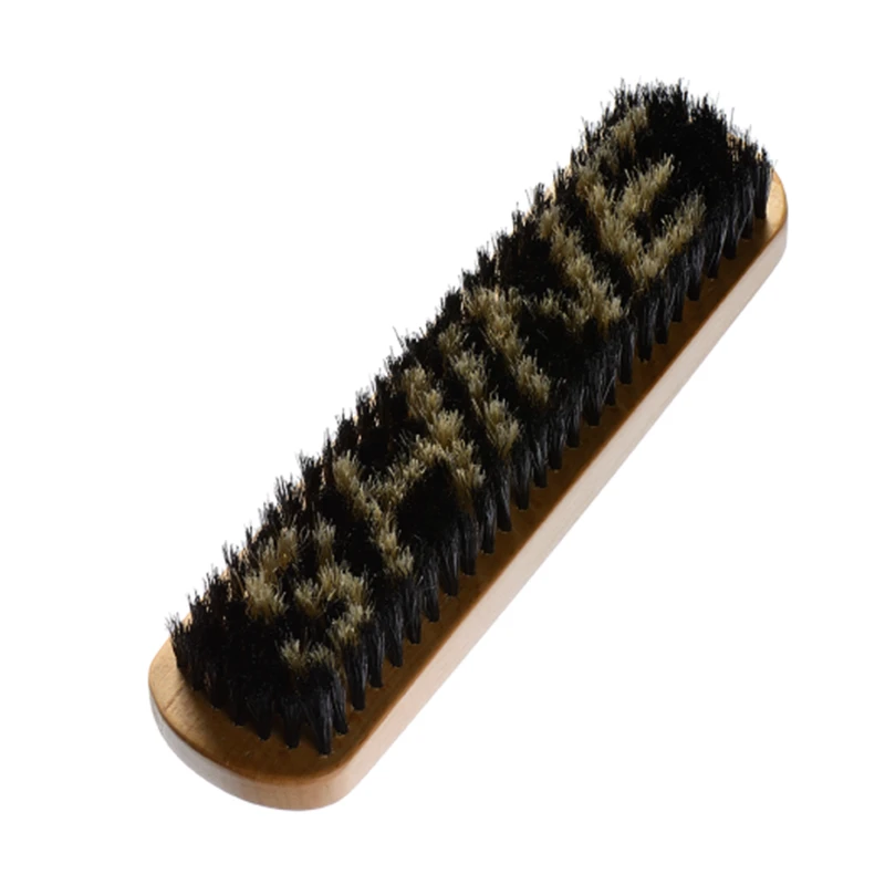 Cepillo para lustrar zapatos de madera con cerdas de dise&ntilde;o personalizado