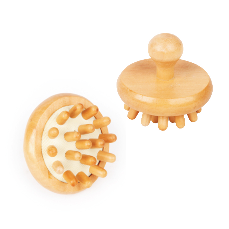 Masaje de madera natural con colch&oacute;n de aire para cabeza y cuerpo.