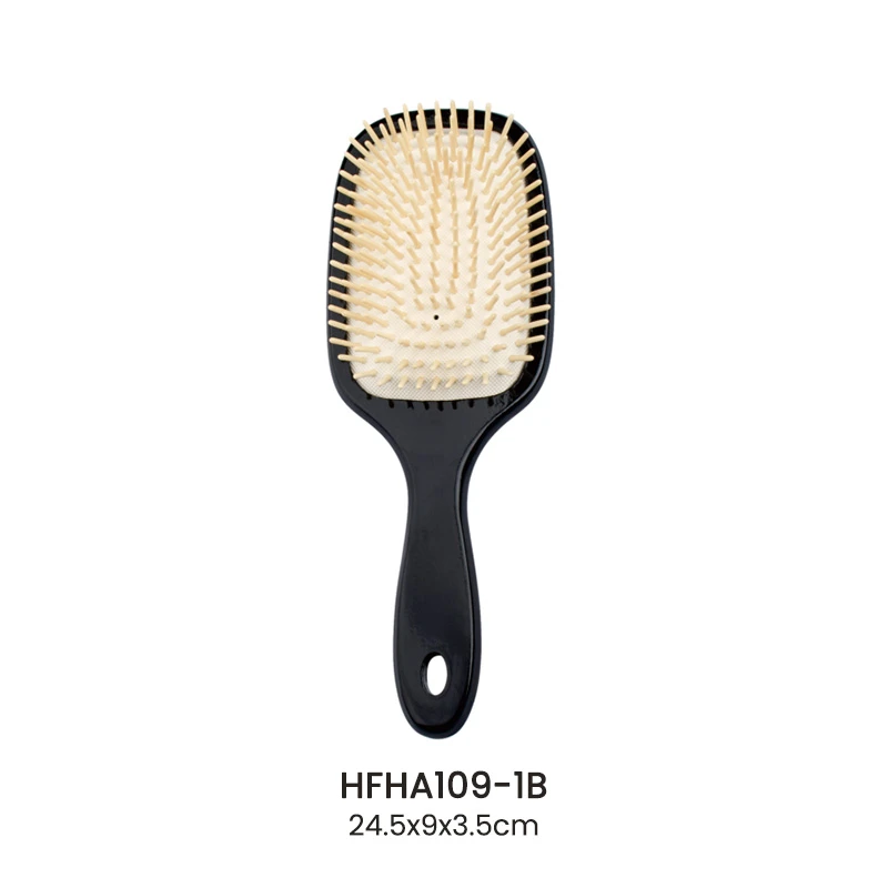 Cepillo de pelo con alfiler de madera Schima Superba con paleta de cuero cabelludo