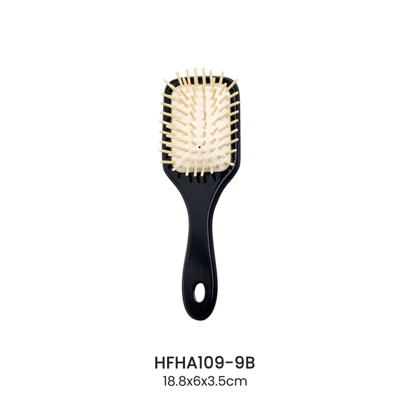 Cepillo de pelo con alfiler de madera Schima Superba con paleta de cuero cabelludo