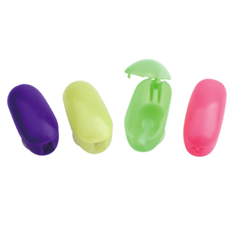 Estuche protector de cabeza de cepillo de dientes de pl&aacute;stico coloreado