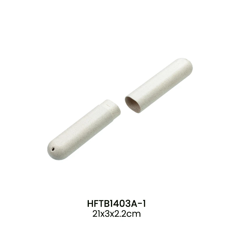 SET de caja de cepillo de dientes y caja de jab&oacute;n de paja de trigo ecol&oacute;gico