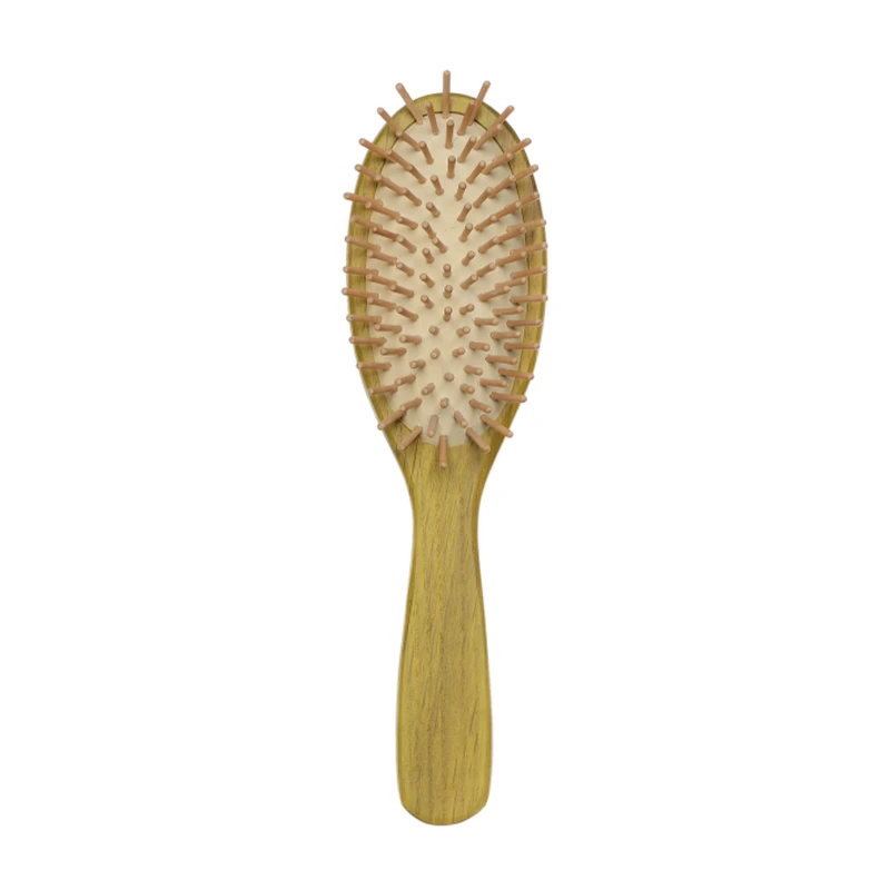 Cepillo de pelo con paletas de madera de Ashtree personalizado con pasadores de madera