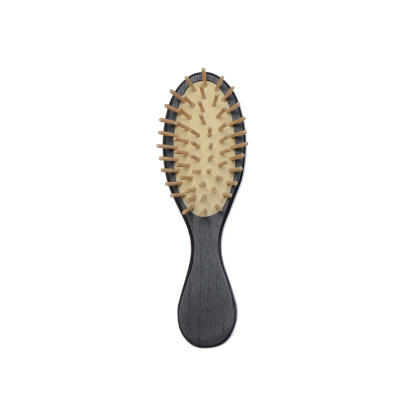 Cepillo de pelo Mini Ashtree con pasadores de madera para masaje