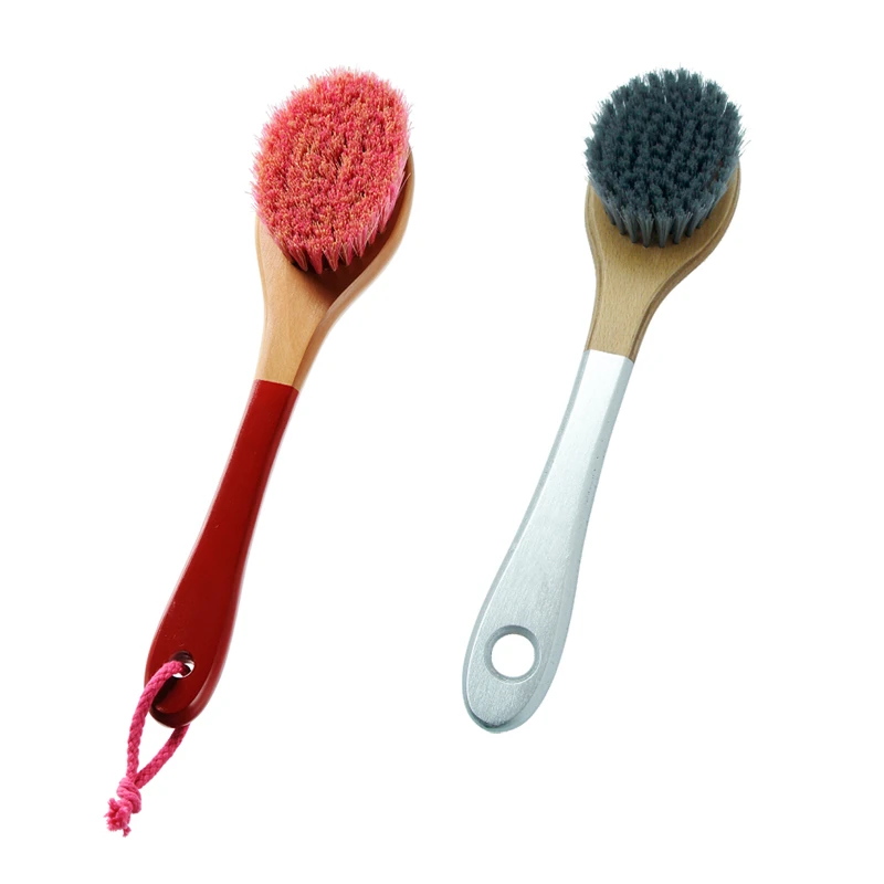 Cepillo para el cuerpo de madera con pintura de color con cerdas personalizadas