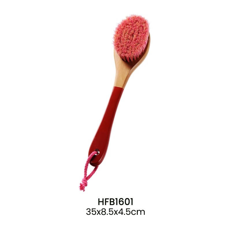 Cepillo para el cuerpo de madera con pintura de color con cerdas personalizadas