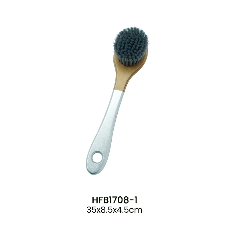 Cepillo para el cuerpo de madera con pintura de color con cerdas personalizadas