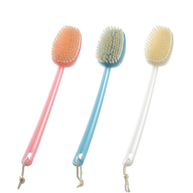 Cepillo de ba&ntilde;o de pl&aacute;stico con mango largo personalizable
