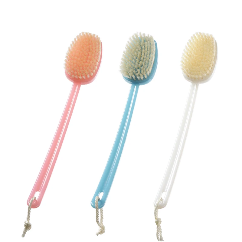 Cepillo de ba&ntilde;o de pl&aacute;stico con mango largo personalizable