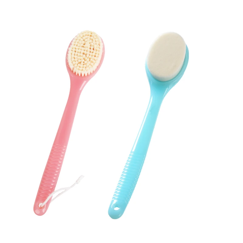 Cepillo de ba&ntilde;o de pl&aacute;stico de color personalizado con cerdas variables